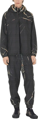 Burberry SS23 Black Check Hooded Zip-Up Jacket. 80716551 Lookbook Burberry SS23 Black Check Hooded Zip-Up Jacket. 80716551
