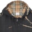 Details for Burberry SS23 Black Check Hooded Zip-Up Jacket. 80716551