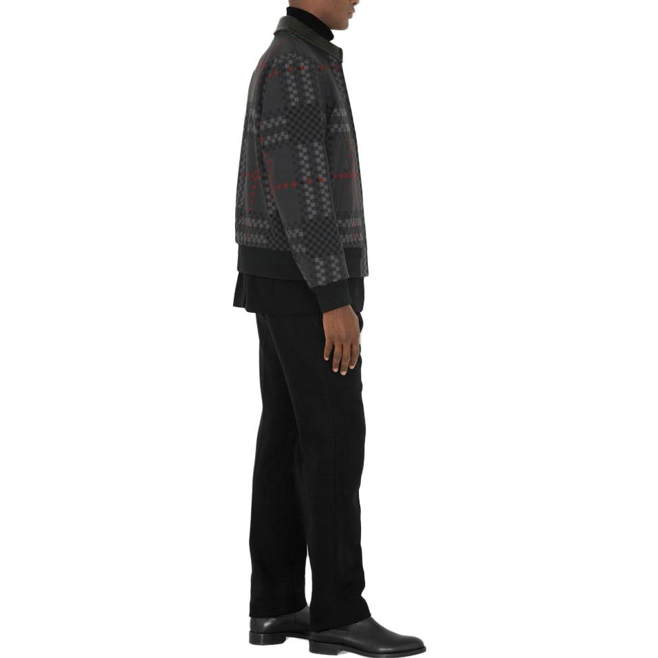 Purchase 博柏利 SS23 黑色格纹长袖拉链夹克 80633551
