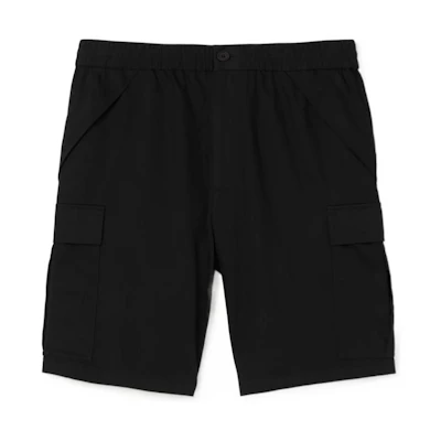 Burberry SS23 Black Cotton Utility Shorts with Logo Details. 80653901