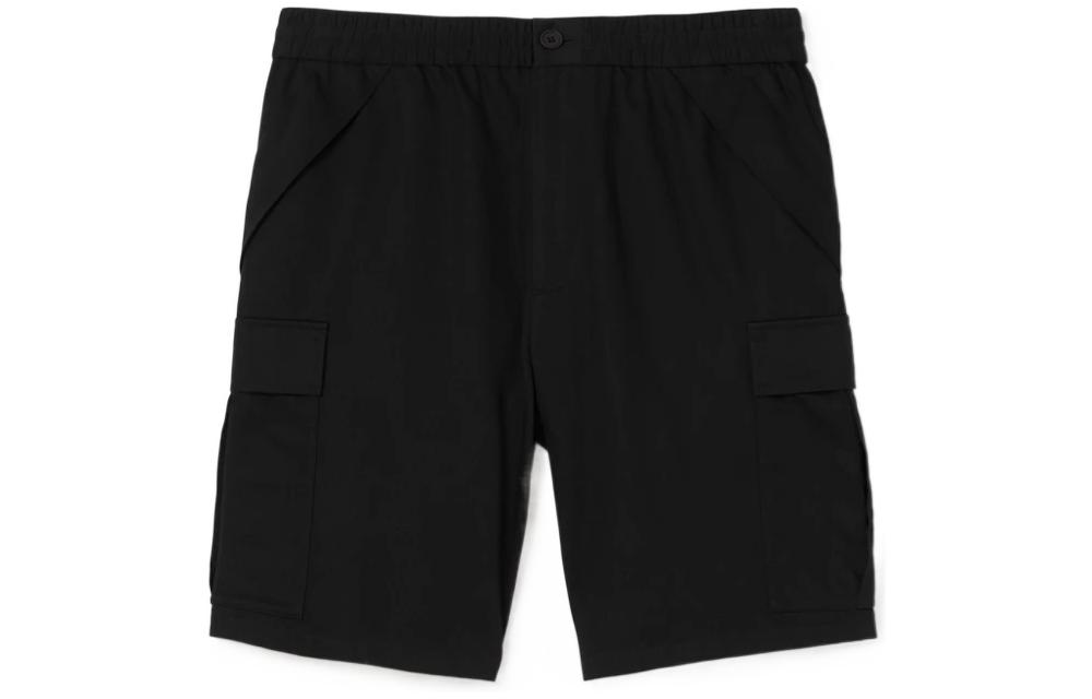 Order Burberry SS23 黑色棉質實用短褲附品牌標誌細節. 80653901