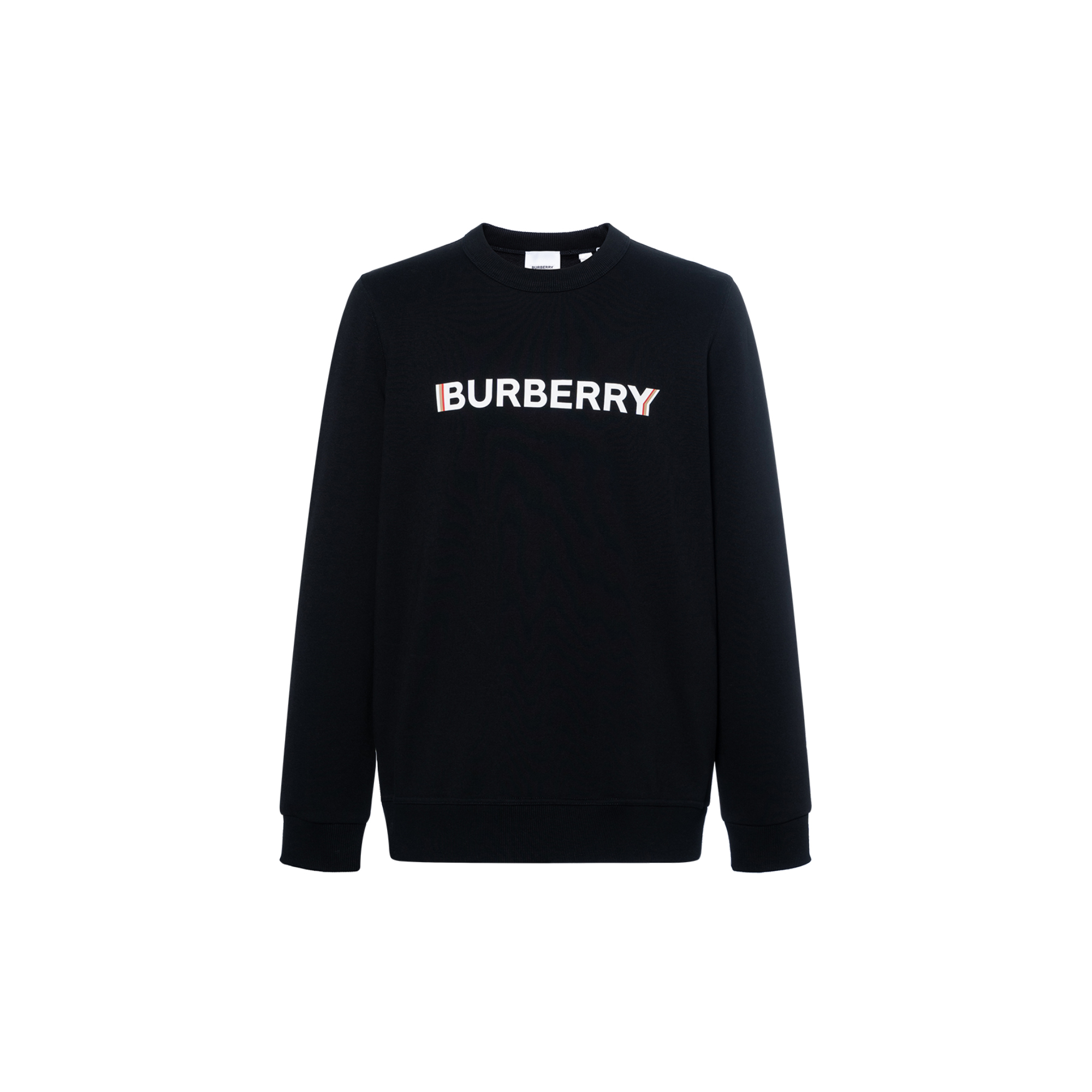 Burberry SS23  Black Crewneck Sweatshirt with Letter Print. 80526591
