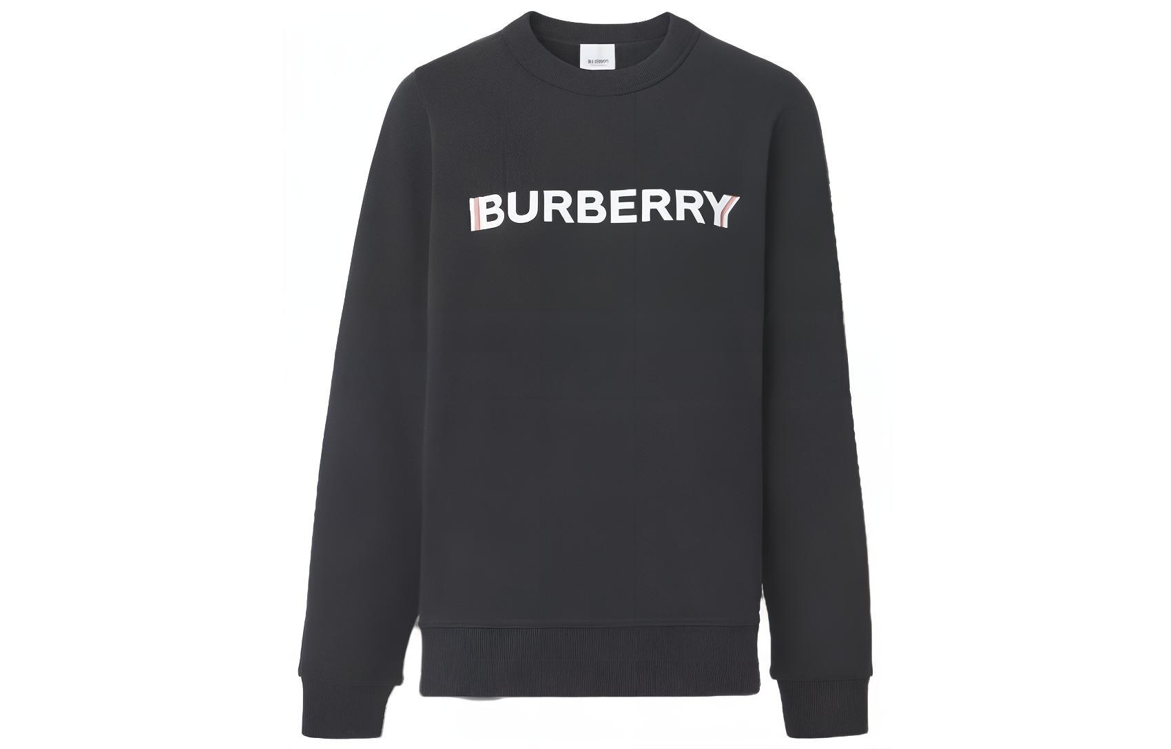Order Burberry SS23 黑色字母印花圆领卫衣. 80526591