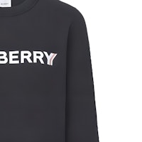 Burberry SS23 黑色字母印花圆领卫衣. 80526591 1