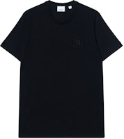 Burberry SS23 Black Crewneck T-Shirt with Solid Logo Embroidery 80695331 Burberry SS23 Black Crewneck T-Shirt with Solid Logo Embroidery 80695331