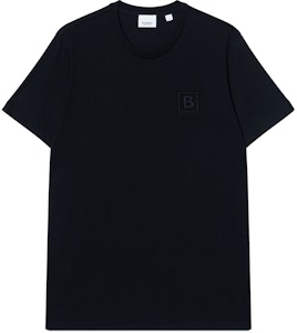 バーバリー SS23 ブラック クルーネック Tシャツ ソリッドロゴ刺繍 80695331 Buy バーバリー SS23 ブラック クルーネック Tシャツ ソリッドロゴ刺繍 80695331