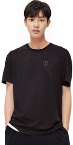 バーバリー SS23 ブラック クルーネック Tシャツ ソリッドロゴ刺繍 80695331 4