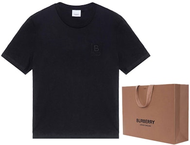 バーバリー SS23 ブラック クルーネック Tシャツ ソリッドロゴ刺繍 80695331 Shop バーバリー SS23 ブラック クルーネック Tシャツ ソリッドロゴ刺繍 80695331