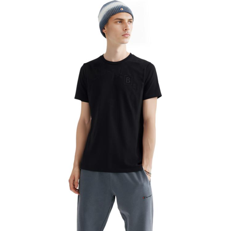 Purchase バーバリー SS23 ブラック クルーネック Tシャツ ソリッドロゴ刺繍 80695331