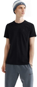 バーバリー SS23 ブラック クルーネック Tシャツ ソリッドロゴ刺繍 80695331 Purchase バーバリー SS23 ブラック クルーネック Tシャツ ソリッドロゴ刺繍 80695331