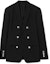 Order Burberry SS23 Black Double-Breasted Long Sleeve Blazer 80701611