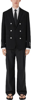 Burberry SS23 Black Double-Breasted Long Sleeve Blazer 80701611 Lookbook Burberry SS23 Black Double-Breasted Long Sleeve Blazer 80701611