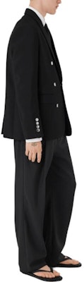 Burberry SS23 Black Double-Breasted Long Sleeve Blazer 80701611 Purchase Burberry SS23 Black Double-Breasted Long Sleeve Blazer 80701611