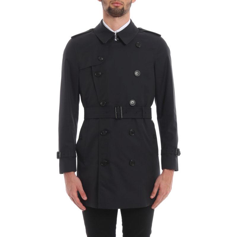 Burberry SS23  Black Double-Breasted Slim-Fit Long Sleeve Trench Coat. 8015238_#_A1177 圖 4