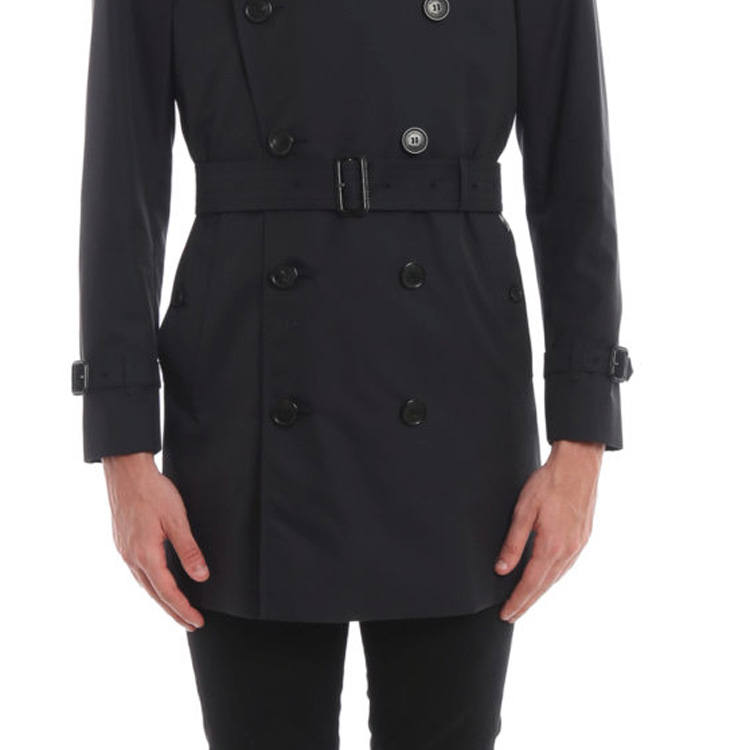 Burberry SS23  Black Double-Breasted Slim-Fit Long Sleeve Trench Coat. 8015238_#_A1177 圖 6