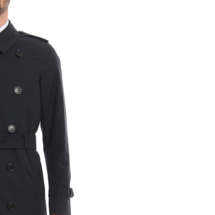 Burberry SS23  Black Double-Breasted Slim-Fit Long Sleeve Trench Coat. 8015238_#_A1177 圖 7