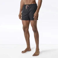 Cheap Burberry SS23 Black Drawstring Casual Shorts with Logo Patch. 80226381