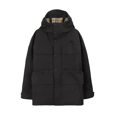 Burberry SS23 Black Equestrian Knight Logo Hoodie Jacket. 80703961