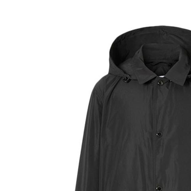 Purchase バーバリー SS23 ブラックフーディーバックロゴプリント ボタンアップジャケット. 80218911