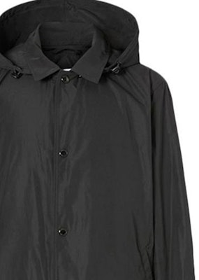 バーバリー SS23 ブラックフーディーバックロゴプリント ボタンアップジャケット. 80218911 Details for バーバリー SS23 ブラックフーディーバックロゴプリント ボタンアップジャケット. 80218911