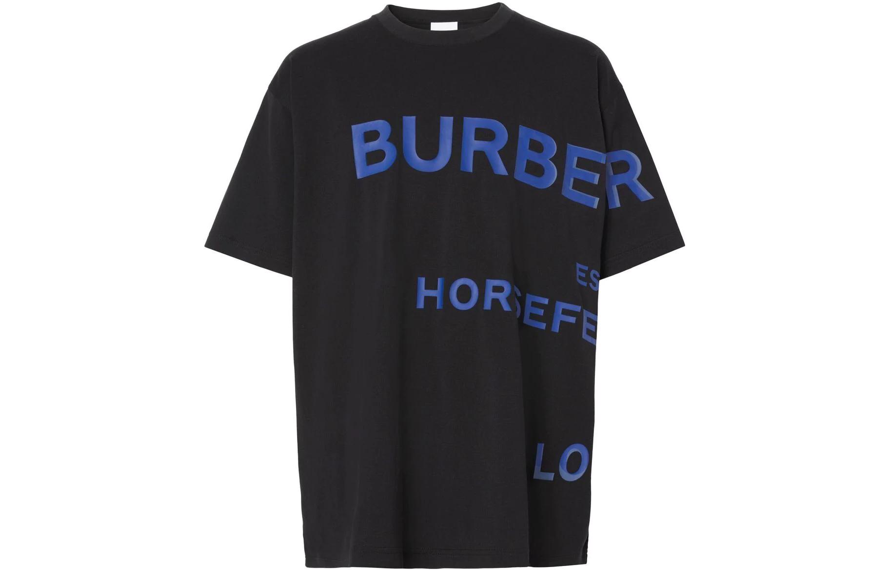 Order Burberry SS23 黑色字母印花圓領T恤 80579861