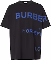Order Burberry SS23 Baju T-Shirt Hitam Cetakan Huruf Leher Bulat 80579861