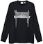 Buy 버버리 SS23 블랙 로고 프린트 크루넥 롱슬리브 스웻셔츠 80701371