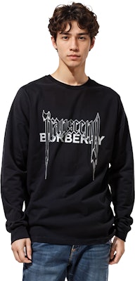 버버리 SS23 블랙 로고 프린트 크루넥 롱슬리브 스웻셔츠 80701371 Shop 버버리 SS23 블랙 로고 프린트 크루넥 롱슬리브 스웻셔츠 80701371