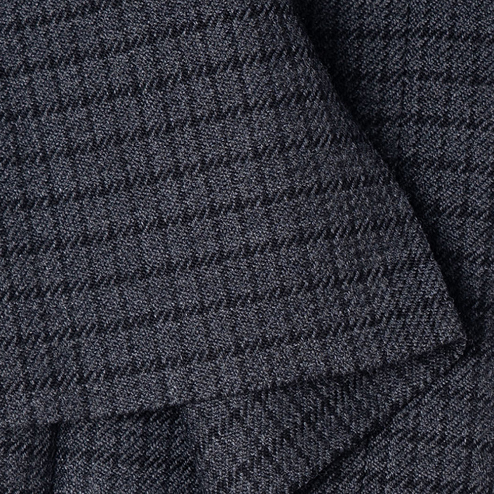 Sizing Burberry SS23 Pantalones Negros Rectos Casuales con Detalle Mini Cuadros. 80640971