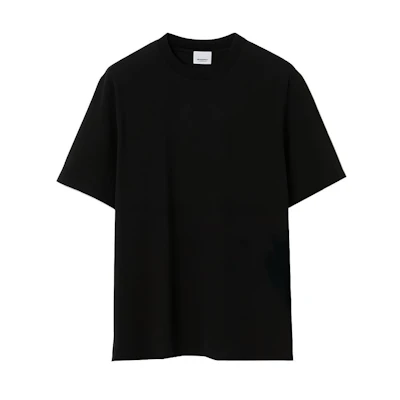 Burberry SS23 Black Oversized Crewneck T-Shirt 80655361
