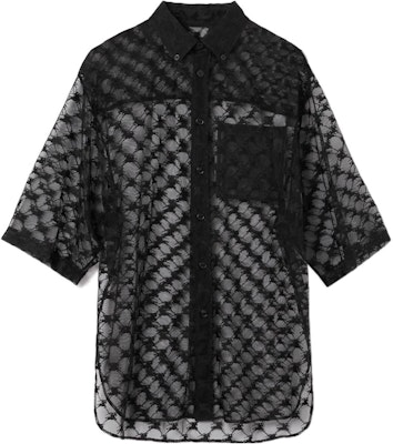 Burberry SS23 黑色印花圖案口袋短袖襯衫 80701261 Order Burberry SS23 黑色印花圖案口袋短袖襯衫 80701261