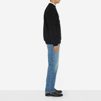 Burberry SS23 Black Pullover Sweatshirt with Logo Embroidery. 80727771 Purchase Burberry SS23 Black Pullover Sweatshirt with Logo Embroidery. 80727771