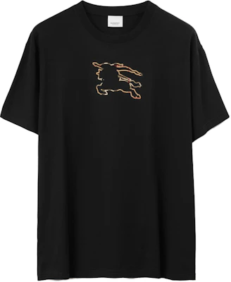 버버리 SS23 블랙 그래픽 프린트 반팔 면 티셔츠. 8070681 Buy 버버리 SS23 블랙 그래픽 프린트 반팔 면 티셔츠. 8070681