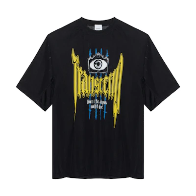 Burberry SS23 Black Short-Sleeve Tee with Logo Print Crewneck 80701471