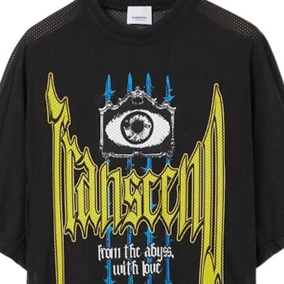 버버리 SS23 블랙 로고 프린트 크루넥 반팔 티셔츠 80701471 Sizing 버버리 SS23 블랙 로고 프린트 크루넥 반팔 티셔츠 80701471