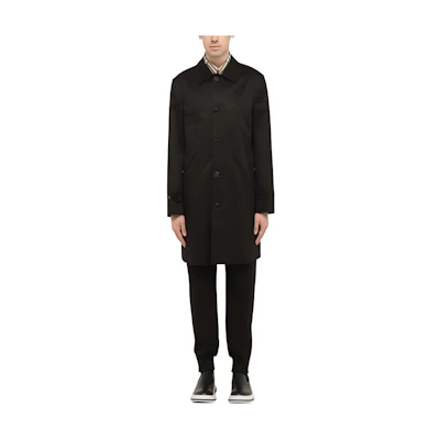 Burberry SS23 Black Single-Breasted Casual Trench Coat. 80509261