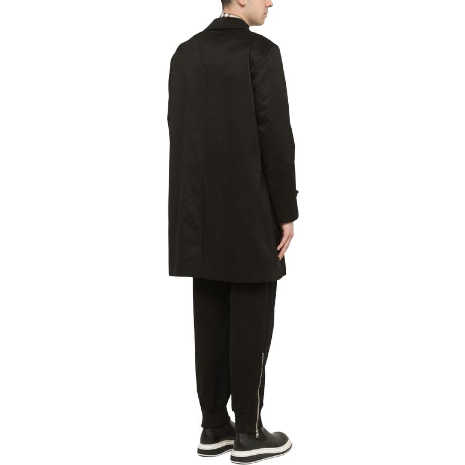 Shop バーバリー SS23 ブラック シングルブレスト カジュアル トレンチコート. 80509261