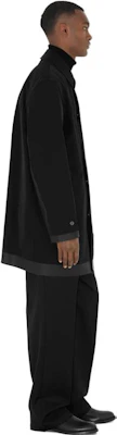 Burberry SS23 Black Solid Button-Up Collar Coat 80629281 Shop Burberry SS23 Black Solid Button-Up Collar Coat 80629281