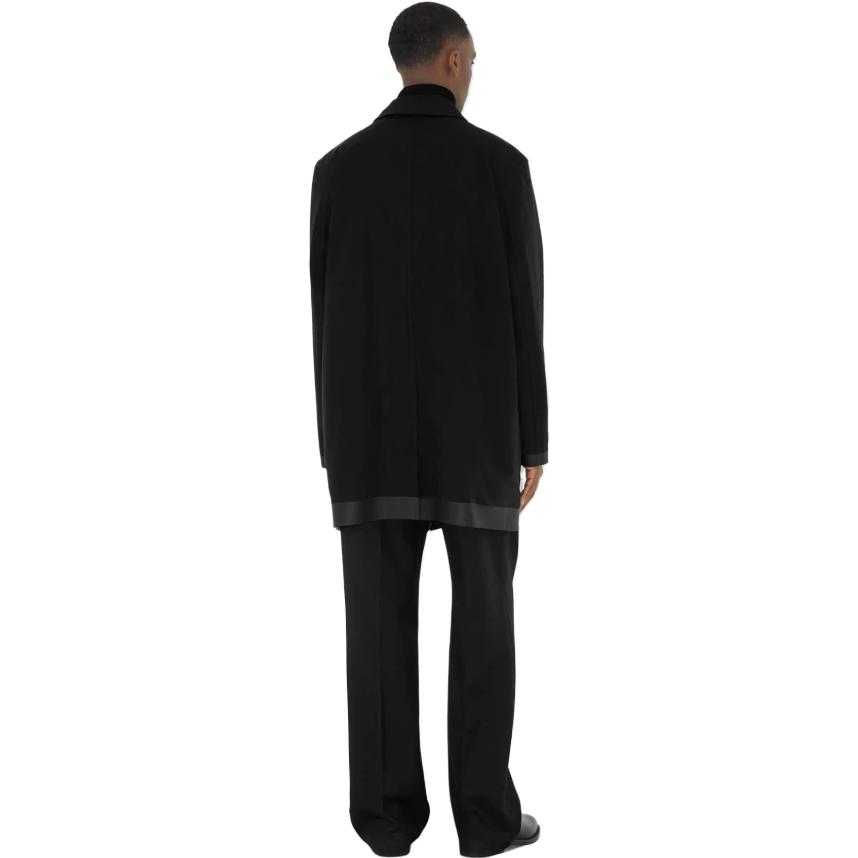 Burberry SS23  Black Solid Button-Up Collar Coat 80629281 圖 5