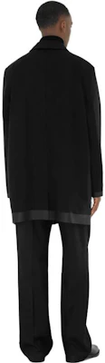 Burberry SS23 Black Solid Button-Up Collar Coat 80629281 Purchase Burberry SS23 Black Solid Button-Up Collar Coat 80629281