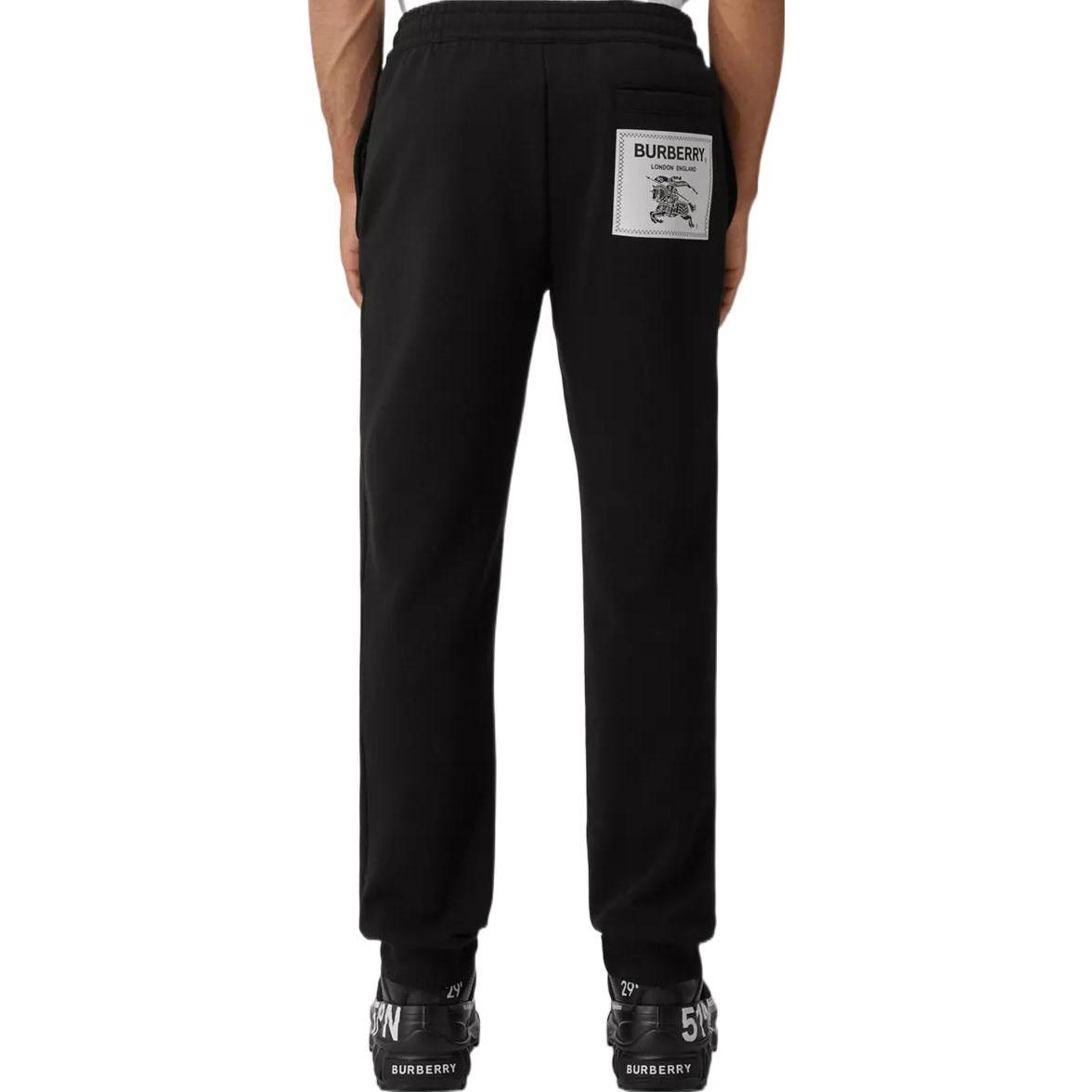 Purchase Burberry SS23 Seluar Lurus Kasual Hitam Knit Lelaki. 80644321