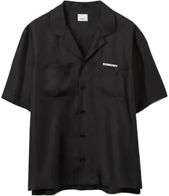 Burberry SS23 Black Solid Color Logo Print Shirt. 80713801 Order Burberry SS23 Black Solid Color Logo Print Shirt. 80713801