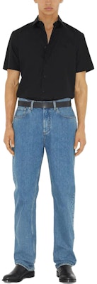 Burberry SS23 Black Solid Color Short Sleeve Casual Shirt 80718391 Lookbook Burberry SS23 Black Solid Color Short Sleeve Casual Shirt 80718391