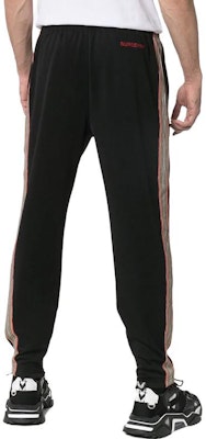 Burberry SS23 黑色條紋針織運動長褲 80076901 Shop Burberry SS23 黑色條紋針織運動長褲 80076901