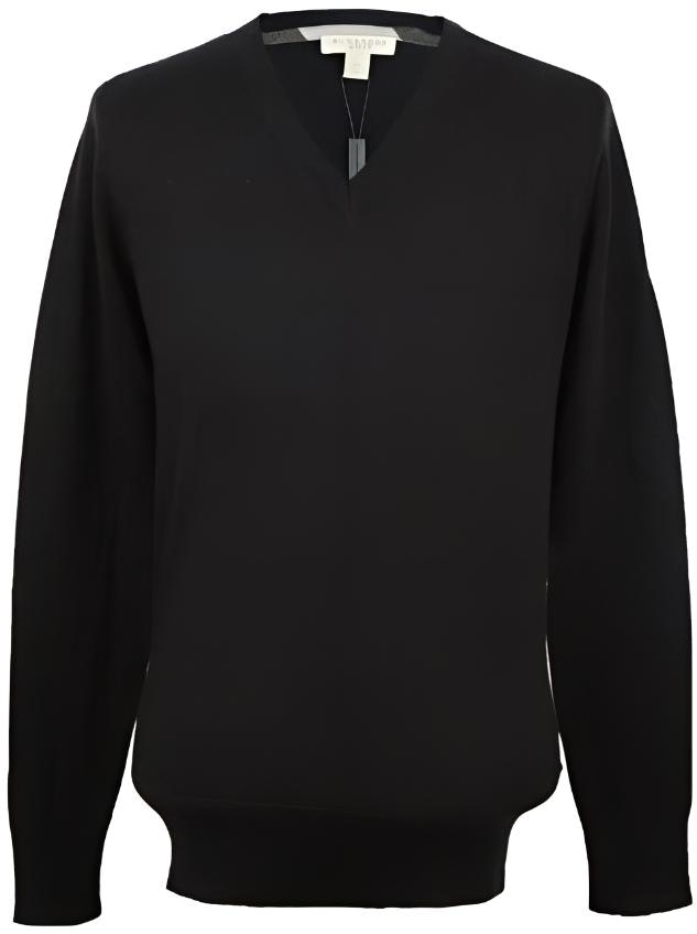 burberry-ss-23-black-solid-v-neck-casual-long-sleeve-sweater-38488211