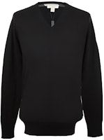 Burberry SS23 Black Solid V-Neck Casual Long-Sleeve Sweater. 38488211 Burberry SS23 Black Solid V-Neck Casual Long-Sleeve Sweater. 38488211