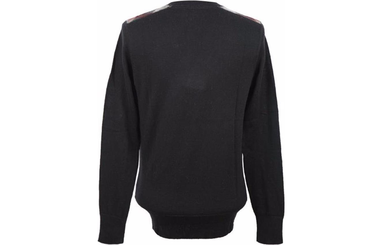 Lookbook Burberry SS23 Sweater Hitam V-Leher Kasual Lengan Panjang. 38488211