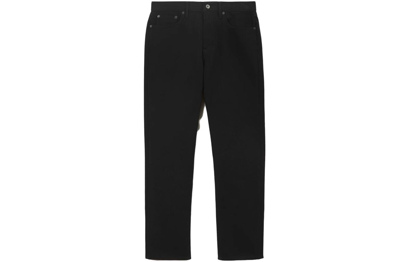 Order Burberry SS23  Black Straight-Leg Jeans with Zipper Side Pockets Casual Fit 80715521