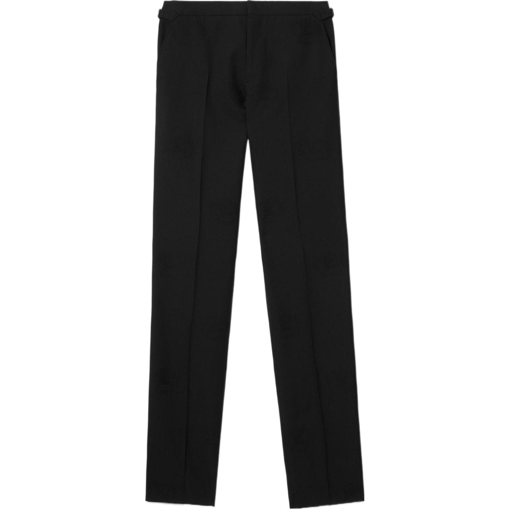Burberry SS23  Black Tailcoat Straight-Leg Casual Trousers. 80637701