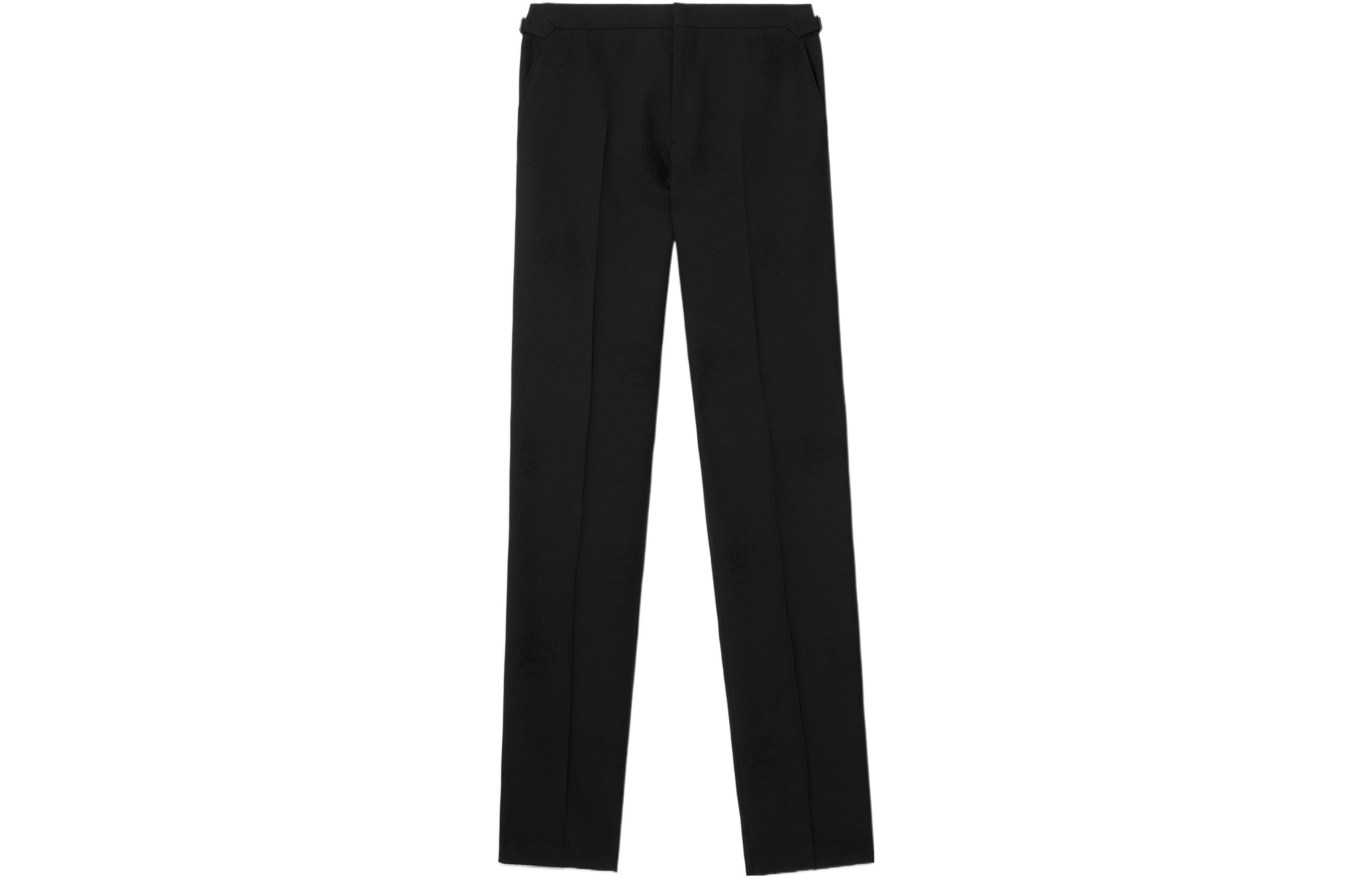 Order Burberry SS23  Black Tailcoat Straight-Leg Casual Trousers. 80637701